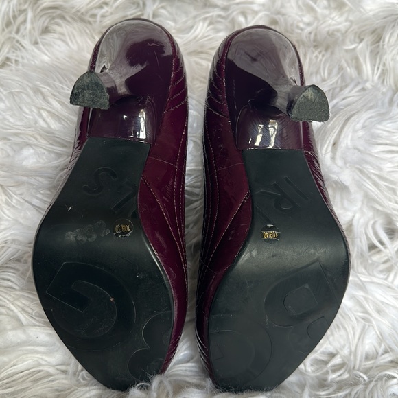 BCB GIRLS Maroon Patent Quilted design 5” Heels SZ. 10B/40 - Picture 7 of 12